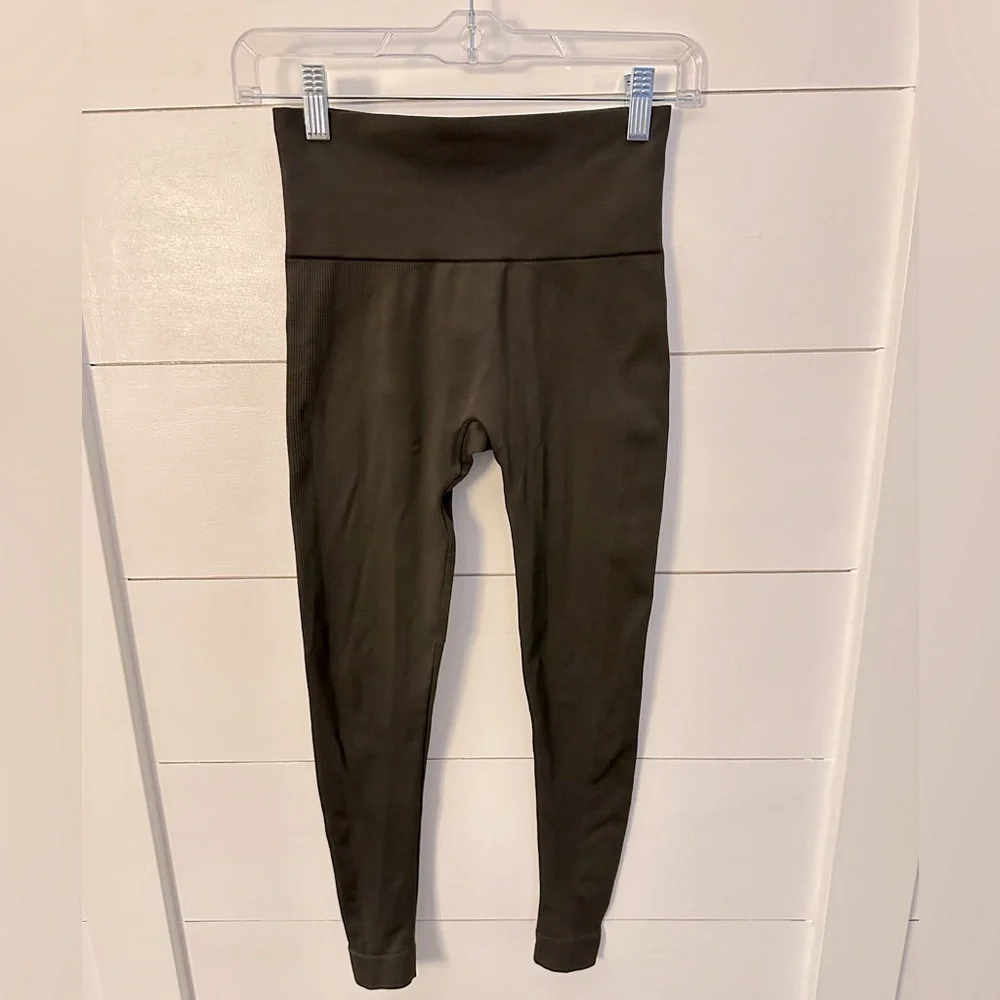 SET ACTIVE S Brown sculpt flex power compression activewear yoga walking legging - Picture 2 of 12